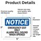 Signmission Exit Sign, Vinyl Decal, 5 in W, 3.5 in H, Emergency Exit Only Alarm Will Sound When Opened OS-2PACK-NS-D-35-L-11813 - alternate 5